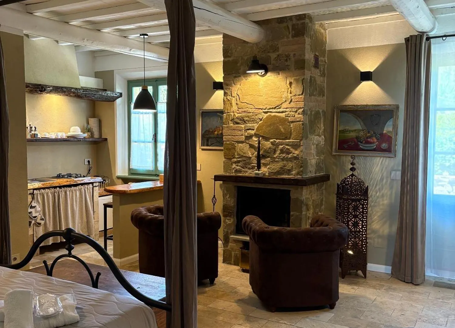 לוצ'יניאנו Casa Vasari Holiday Suites Tuscany בית חווה